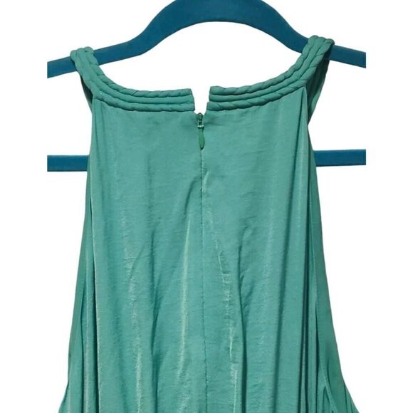Kobi Halperin Robin Tiered Halter Neck Maxi Dress in Shamrock Green, Boho | 10 - Picture 6 of 13